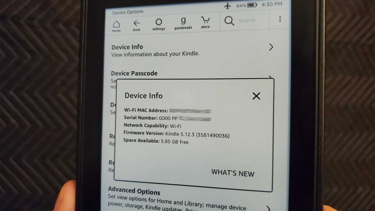 kindle model by serial number